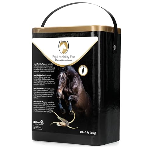Holland Animal Care Excellent Equi Mobility Plus - unterstützt die Normale Schmierung der Gelenke und trägt zur Erhaltung der Knorpel bei - für Pferde geeignet - 2 kg (80 Beutel)