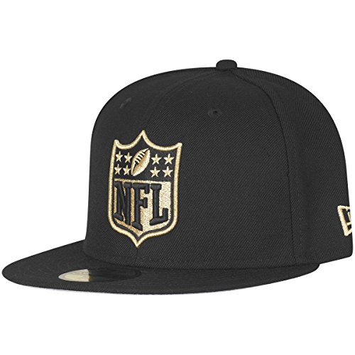 New Era 59Fifty Fitted Cap - NFL Shield Logo schwarz/Gold