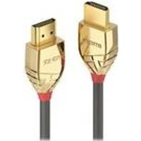 Lindy Gold Line Standart with Ethernet - HDMI mit Ethernetkabel - HDMI (M) bis HDMI (M) - 15,0m - Dreifachisolierung - Grau - 4K Unterstützung (37867)