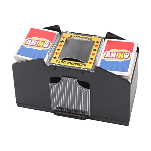 Yinuoday Elektrischer Pokerkartenspender Automatischer Kartenmischer für Heimparty-Club-Pokerspiele Casino Dealer (4 Deck)