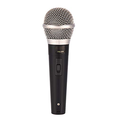 Dynamisches Mikrofon, unidirektionales professionelles verkabeltes dynamisches Mikrofon für Karaoke-Gesangsmusik (inklusive Audiokabel)
