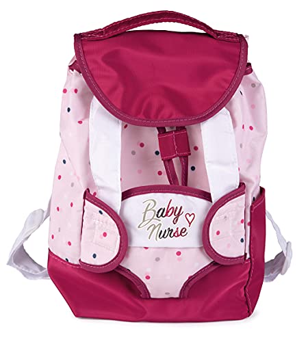 Smoby 220364WEB Rucksack mit Puppe, Rosa