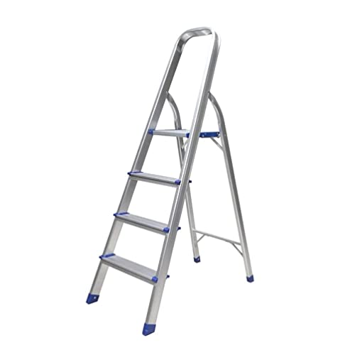 Treppe Leiter aus Aluminium, zusammenklappbar, leicht, 4 Stufen