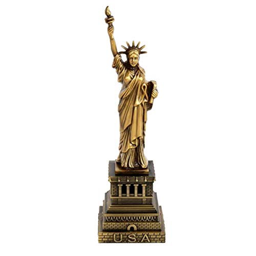 Artibetter Freiheit Modell Dekoration 25cm Freiheitsstatue Figur Statue Metall Retro Dekor Wohnaccessoire - Bronze Freiheitsmodell