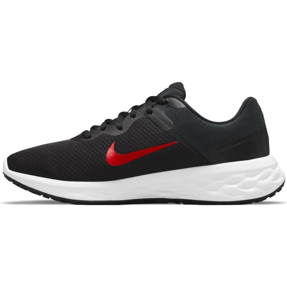 Nike Herren Revolution 6 Road Running Shoe, Black/University Red-Anthracite, 44 EU