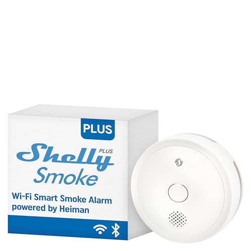 Shelly Plus Smoke WLAN Plug & Play Rauchmelder, Weiss