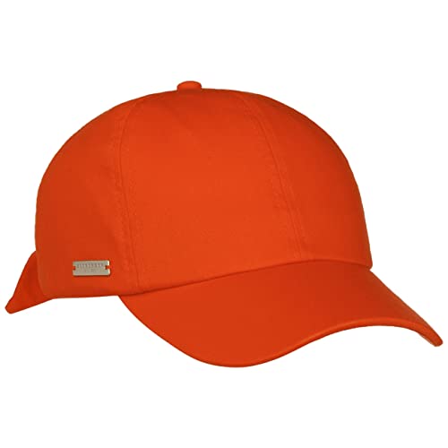 Seeberger Uni Cotton Damencap Basecap Baseballcap Sonnencap Baumwollcap (One Size - orange)