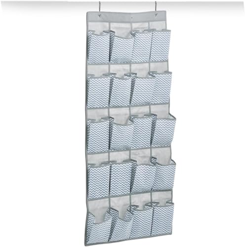 Organizer für Gegenstände und Schuhe – Organizer zum Aufhängen mit 20 Türfächern, aus TNT, 56 x 0,1 x 136 cm