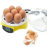 Mini 7 Eier Inkubatoren Elektronischer Digitaler Inkubator Temperaturregelung für Hühner Enten Gans Wachteln