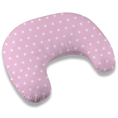 MOON klein Stillkissen 110cm Stillhörnchen Schwangerschaftskissen Kopfkissen Kissen zum Füttern Nursing Pillow mit abnehmbarem und waschbarem Bezug ekmTRADE (20)