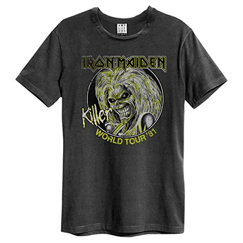 Amplified Shirt Iron Maiden Killers World Tour Charcoal (XL)
