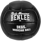 BENLEE Rocky Marciano 960183 Unisex – Erwachsene PAVELEY Artificial Leather Medicine Ball, Black, 3kg