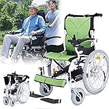 GBHJJ Rollstuhl Elektrisch Faltbar, Elektrischer Rollstuhl Zum ÖFfnen/Einklappen In 1 Sekunde Leichtester Kompaktester Elektrorollstuhlantrieb, Von Bis Zu 12 Meilen für Behinderte äLtere Menschen