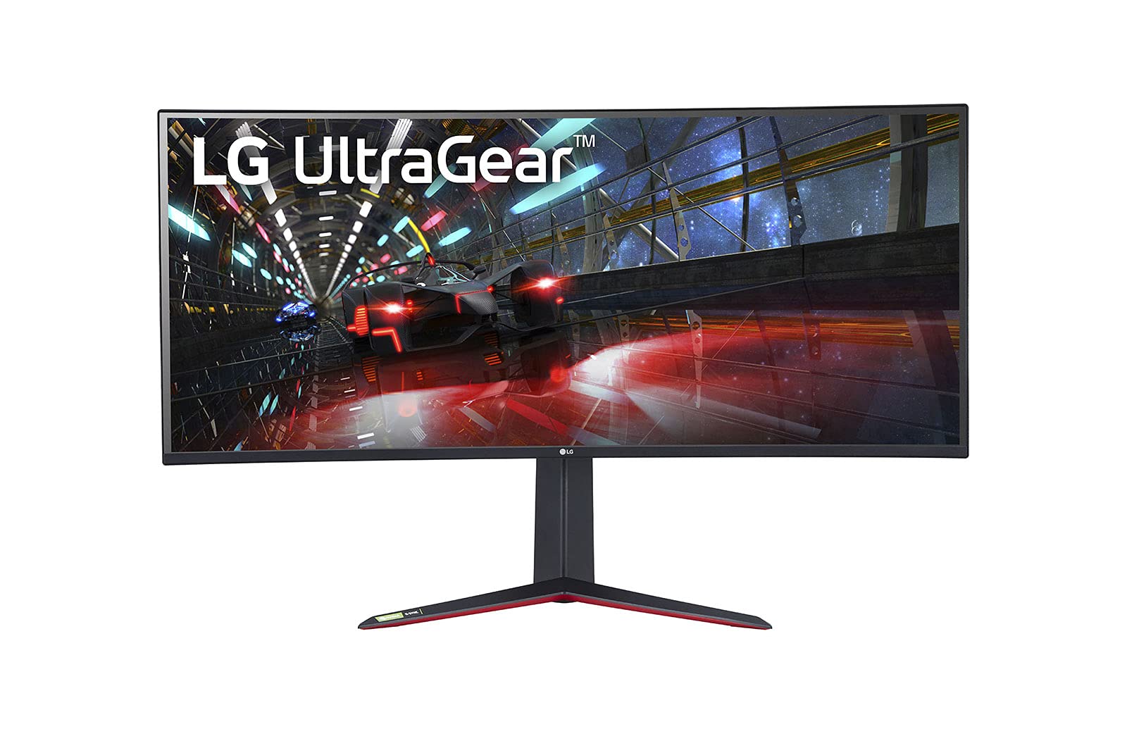 LG 38GN950-B 95,25 cm (37,5 Zoll) Curved UWQHD UltraGear Gaming Monitor (UltraWide, Nano IPS-Panel mit 1ms (GtG), 160 Hz), schwarz