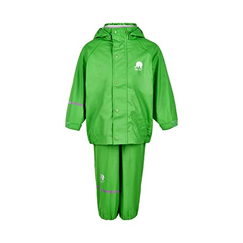 Celavi Kinder Unisex Regen Anzug, Jacke und Hose, Alter 6-7 Jahre, Größe: 120, Farbe: Grün, 1145