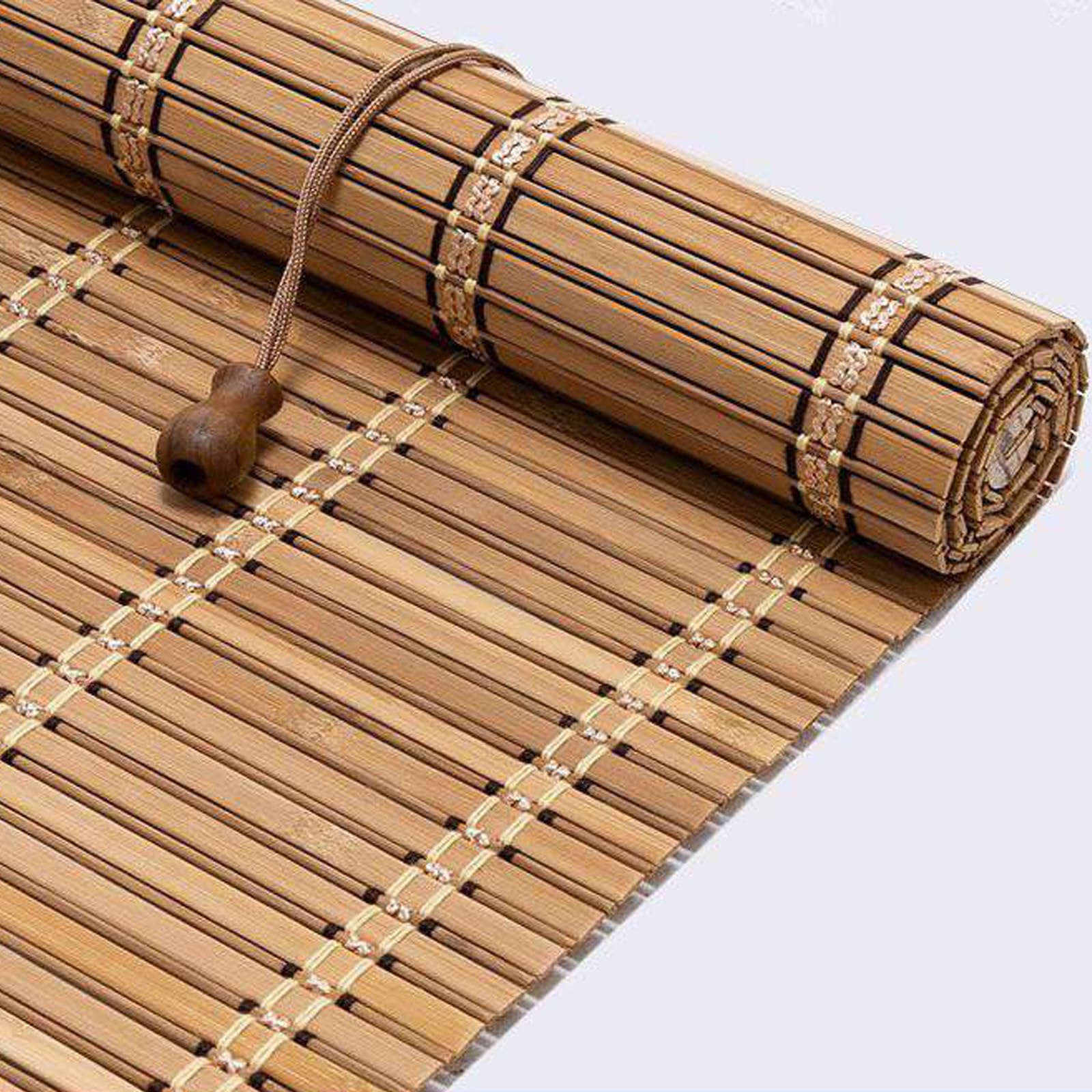 YUJIANHUAA Bambusrollo Retro Bambus Rollo,60% Blickdicht Raffrollo aus Bambus,Sonnenschutz Atmungsaktiv Sichtschutz,für Korridor Gazebo Gärten Terrassen,Anpassbar,Breite×Höhe (60cm x 140cm)