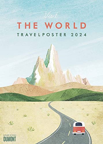 Travelposter - The World - Kalender 2024 - DUMONT-Verlag - Wandkalender - 50 cm x 70 cm