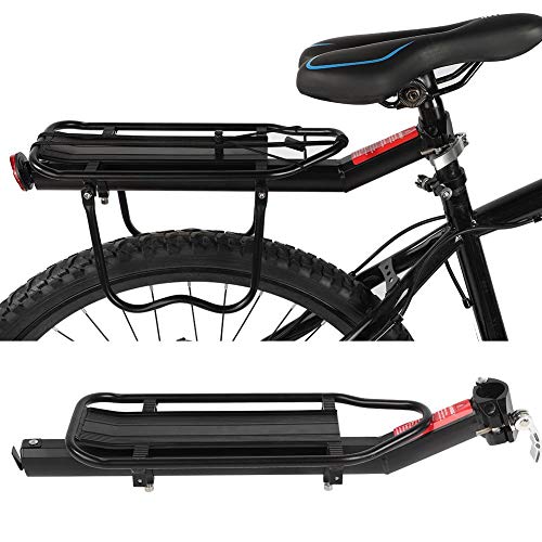 SOULONG Mountainbike Racks Fahrradträger Gepäckträger Rücksitz Träger, Radfahren Zubehör für Rennrad und anderes Fahrrad, Aluminiumlegierung, schwarz, Bearing 10kg