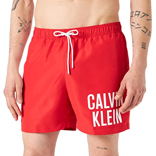 Calvin Klein Herren MEDIUM Drawstring Mittlerer Kordelzug, Deep Crimson, Verschiedene Größen