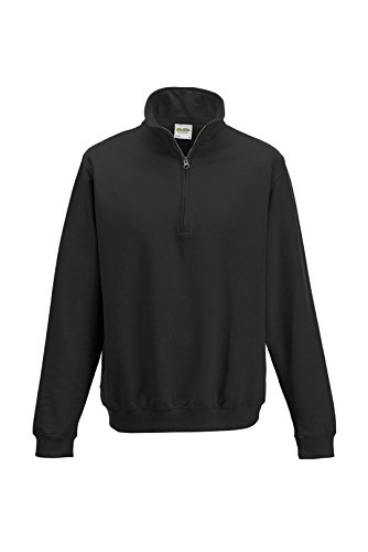 AWDis Herren Sweatshirt/Pullover mit Reißverschluss am Kragen (2XLarge) (Anthrazit)