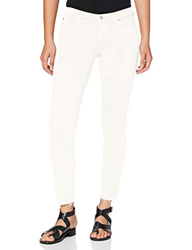 7 For All Mankind Womens Skinny Casual Pants, Ecru, 26