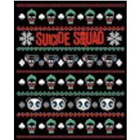 DC Suicide Squad Knit Pattern Damen Weihnachtspullover - Schwarz - S - Schwarz