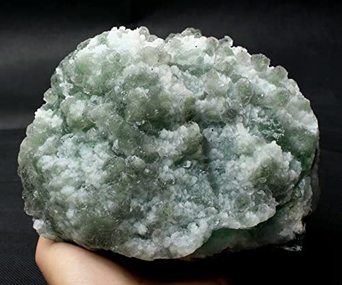 MIUXE 5,21 lb natürliches grünes Fluorit-Quarz-Exemplar ZAOQINIYIN