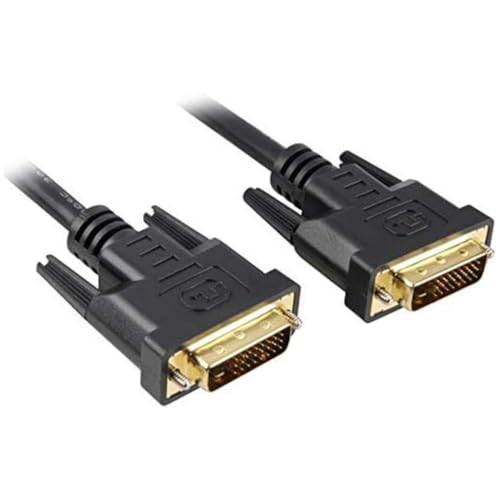 PremiumCord DVI Verbindungskabel - 10m, Dual-Link, DVI-D (24 + 1) Stecker auf Stecker, Digital, Full HD 1080P, max. Auflösung: 2560 x 1600 Pixel 60Hz, Farbe schwarz