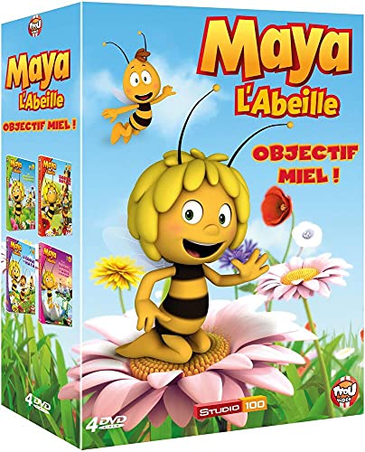 Coffret maya l'abeille - objectif miel, vol.1 à 4 : les nouvelles aventures ; sortie royale ; l' école de maya [FR Import]