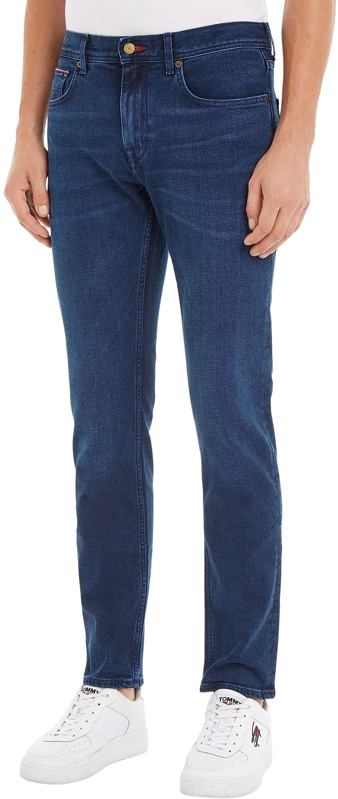 Tommy Hilfiger Herren Jeans Core Straight Denton Stretch, Blau (Bridger Indigo), 30W / 34L