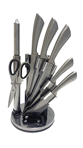 Royalty Line Knife Set, Edelstahl, grau/weiß