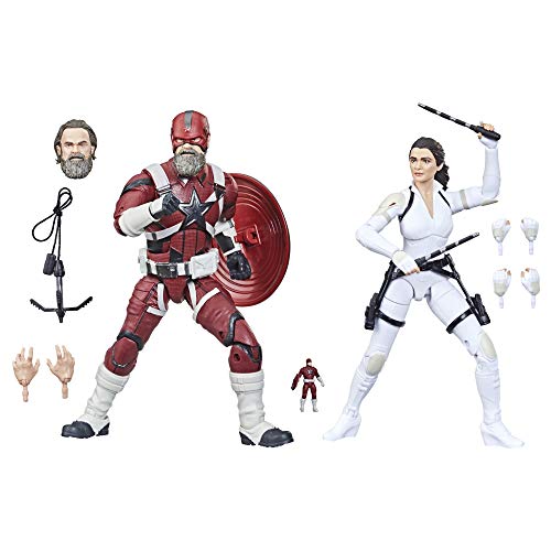 Marvel Hasbro Legends Series Avengers 15 cm große Red Guardian & Melina Vostokoff Figuren 2er-Pack, ab 4 Jahren