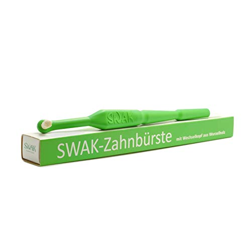 SWAK 3.4 - Miswak - Lindgrün, Handzahnbürste, Naturzahnbürste, Biozahnbürste