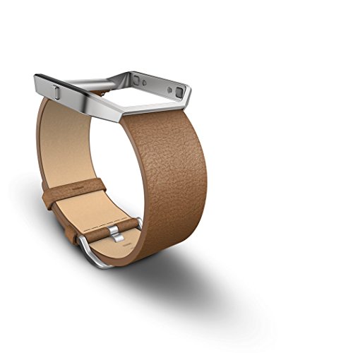 Fitbit Blaze Leather Accessory Band, camel, Small