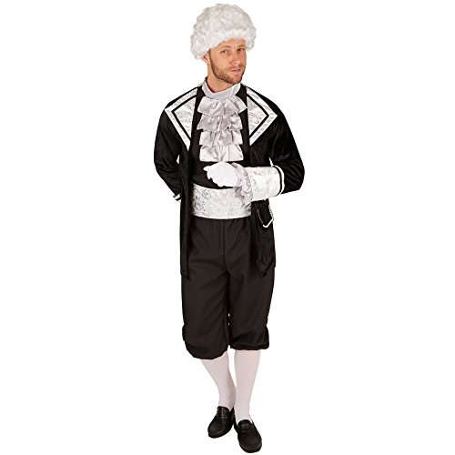TecTake dressforfun Herrenkostüm Barock GRAF | Barock-Kostüm | Inkl. Strümpfe und Taillentuch (S | Nr. 301399)