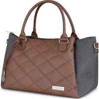 ABC Design Wickeltasche Royal - Handtasche mit Baby Zubehör - Auch zum Umhängen - Melange Stoff & Leder-Imitat - Farbe: Diamond Edition Asphalt