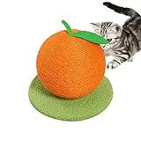 Katzenkratzball | Fruchtförmige Kratzbäume für Hauskatzen | 10 Zoll Katzenkratzbaum Sisal Kratzbäume Teppich Katzenkratzbaum für Kätzchen oder kleinere