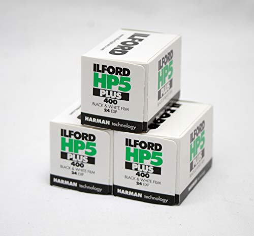 Ilford HP5 + 24 Aufnahmen - Pack von 3 Rollen