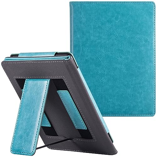 E-Book-Schutzhülle Standgehäuse 7,8" for PocketBook InkPad Color 2, for Pocketbook InkPad 4, PU-Lederhülle mit Handschlaufe/Auto Sleep/Wake E-Book-Fälle ( Color : Sky Blue , Size : For InkPad Color 2