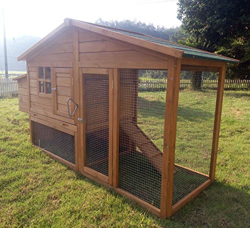 Zoopplier Hühnerstall Hühnerhaus Chickenhouse Nr. 08"Schickchick mit Eierbox und Freilauf