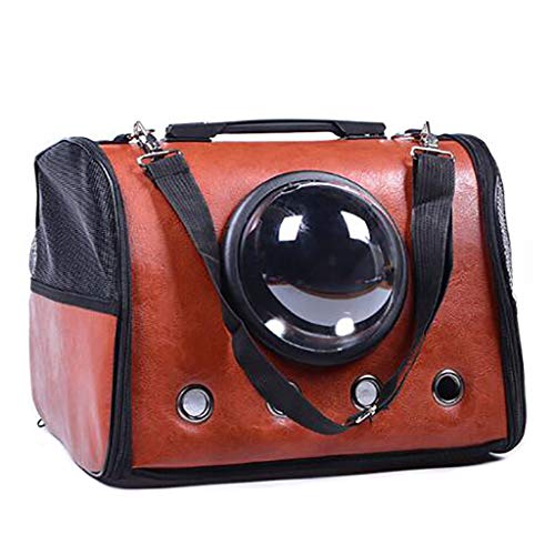 Pet Bag Katzenkorb Hundetasche Pet Rucksack Outing Bag Tragetasche Reisetasche Autotasche Transparent atmungsaktiv Leicht und bequem (Farbe : C)