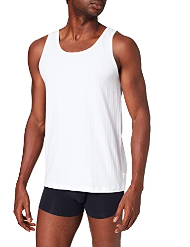 CALIDA Herren Pure & Style Athletic-Shirt Funktionsunterwäsche, Weiß, 52-54