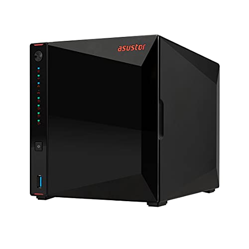 Asustor AS5304T 4GB NAS 88TB (4X 22TB) WD Red Pro, montiert und getestet mit SE ADM installiert