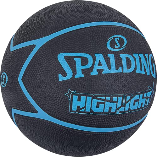 Spalding Highlight Ball 84356Z, Unisex basketballs, Black, 7 EU