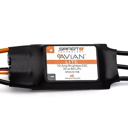 Spektrum Avian 70-Amp Smart Lite Brushless ESC, 3S-6S: IC3