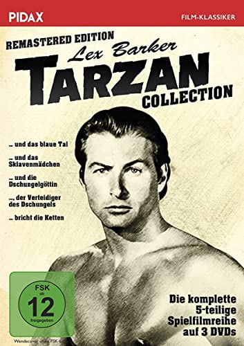 Tarzan - Lex Barker Collection / Remastered Edition / Alle 5 Tarzan-Abenteuer mit Lex Barker in einer Sammlung (Pidax Film-Klassiker) [3 DVDs]