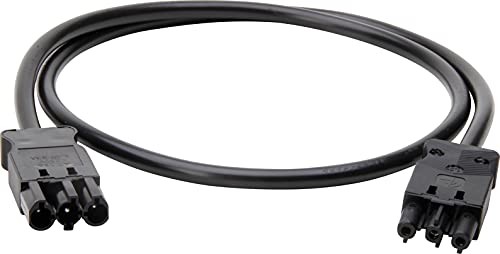 Kopp Verbindungsleitung, kompatibel mit GST18 beidseitig, Farbe: schwarz, 1 Meter, 226501040