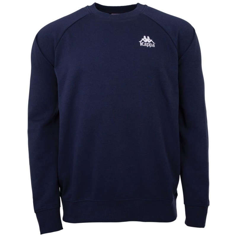 Kappa Herren Sweatshirt Authentic Taule | Langarm Shirt, Retro-Look Hoodie, Pullover Sweater Long-Shirt, Regular fit | 821 navy, Größe XL