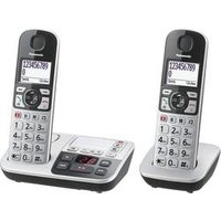 Panasonic KX-TGE522GS - Schnurlostelefon - Anrufbeantworter mit Rufnummernanzeige - DECT + zusätzliches Handset (KX-TGE522GS)