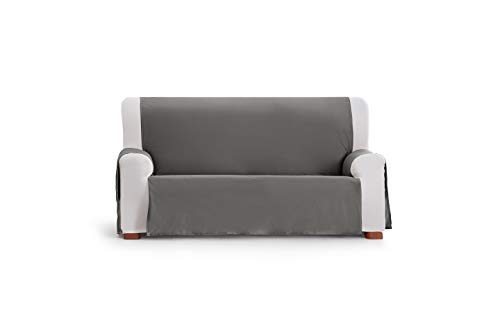 Eysa Somme Protect wasserdichte und atmungsaktive Sofa überwurf, 100% Polyester, grau, 150 cm.